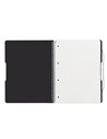 Caiet A4 EOTG cu spira si elastic Herlitz, 80 file, 80 g/mp, Matematica, coperta PP Negru Opac