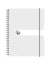 Caiet A4 EOTG cu spira si elastic Herlitz, 80 file, 80 g/mp, Matematica, coperta PP Transparent