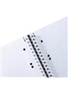 Caiet A5 EOTG cu spira si elastic Herlitz, 80 file, 80 g/mp, Matematica, coperta PP Negru Opac