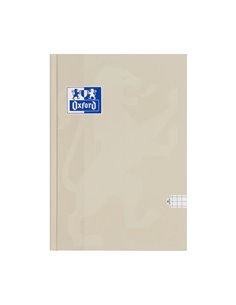 Caiet A5 Oxford Touch Pastel, 96 file, hartie optik 90 g/mp, Matematica, Bej