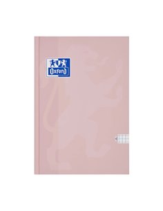 Caiet A5 Oxford Touch Pastel, 96 file, hartie optik 90 g/mp, Matematica, Roz