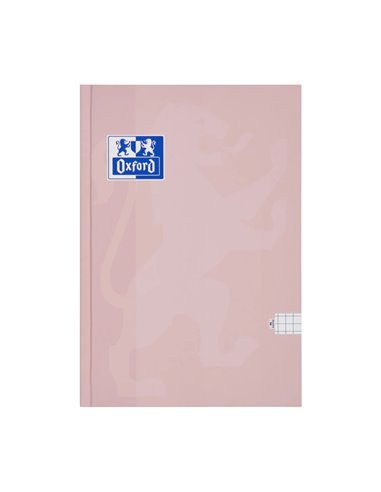 Caiet A5 Oxford Touch Pastel, 96 file, hartie optik 90 g/mp, Matematica, Roz