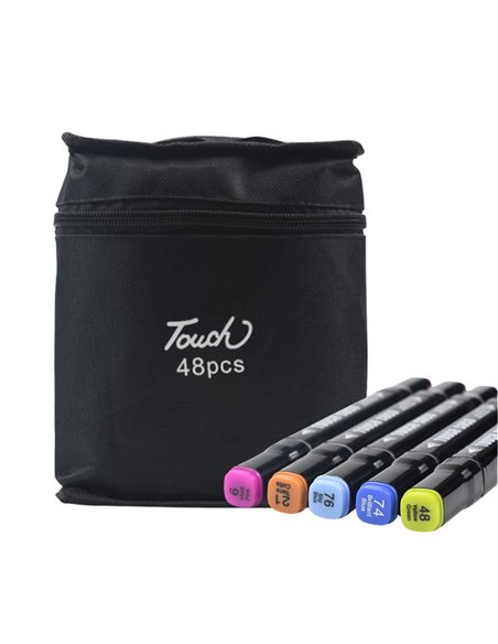 Markere cu 2 capete Touch Ubool, 48 culori