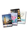 Caiet A4 cu spirala Herlitz, 100 file, 70 g/mp, Dictando, motiv Enjoy Life-Economic