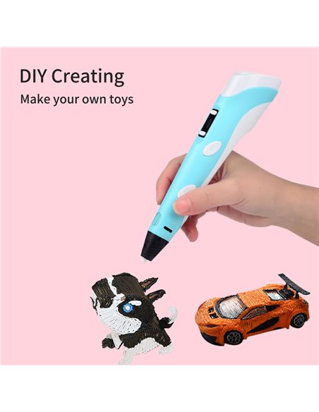 Creion 3D cu filament inclus, 1.75 mm, Diverse culori