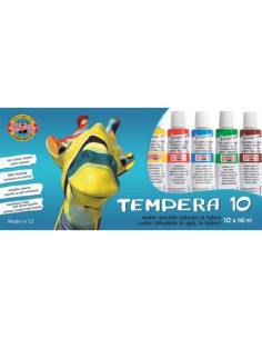KH162548,Tempera 10 culori 16ml koh-i-noor
