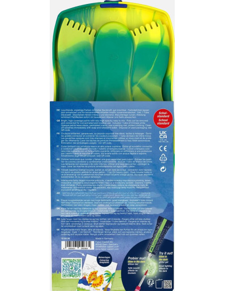 FC125036,Acuarele 12 culori connector dinozauri 2025 faber-castell