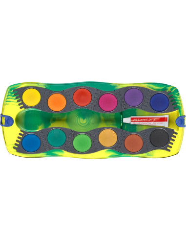 FC125036,Acuarele 12 culori connector dinozauri 2025 faber-castell