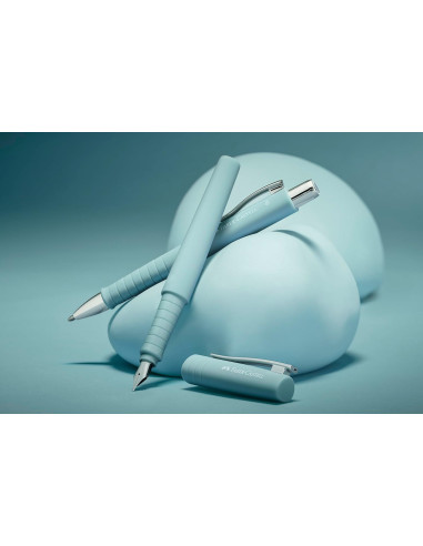 FC241053,Set stilou b + pix xb poly bleu caraibe faber-castell