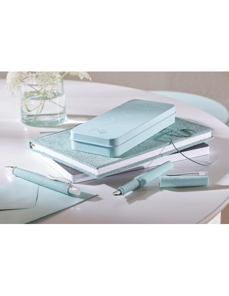 FC241053,Set stilou b + pix xb poly bleu caraibe faber-castell