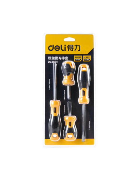 DL3501,Set 4 surubelnite div marimi blister deli