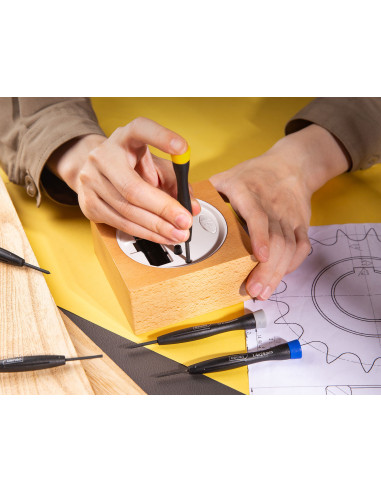 DL240006,Set 6 surubelnite precizie cut plastic deli