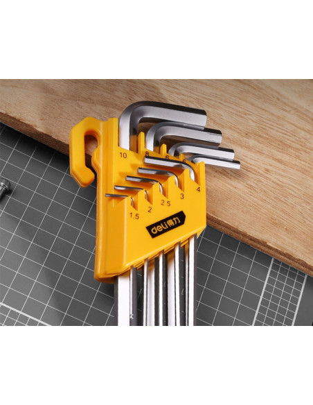 DL230909,Set 9 buc chei imbus cap sferic 1.5-10 mm deli