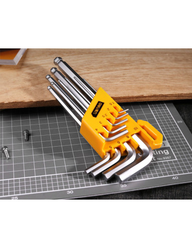 DL230909,Set 9 buc chei imbus cap sferic 1.5-10 mm deli
