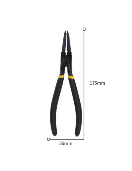 DL20021,Cleste cu varf subtire pentru electrica 7 inch dl20021 negru deli