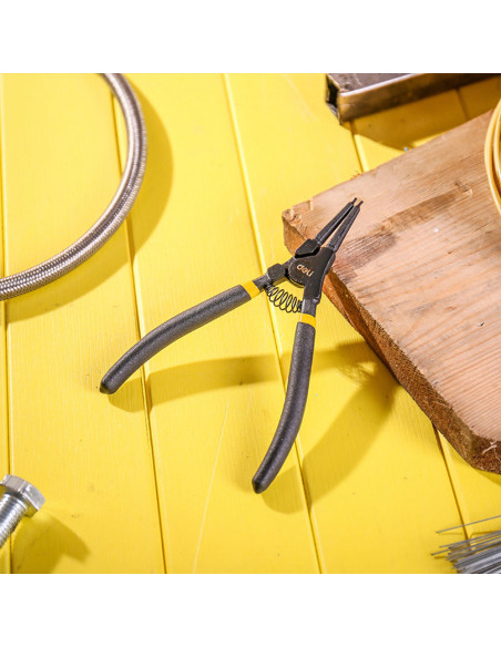 DL20022,Cleste cu varf subtire 7 inch negru dl20022 deli