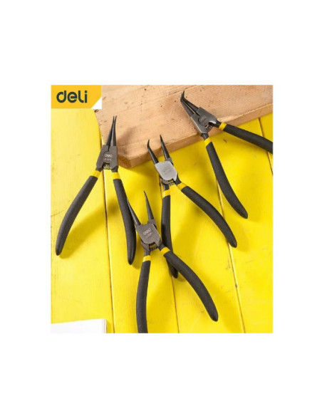 DL0341,Cleste cu varf subtire pt precizie 7 inch negru dl0341 deli