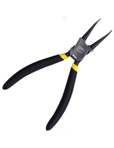 DL0342,Cleste cu varf subtire pt precizie 7 inch negru dl0342 deli