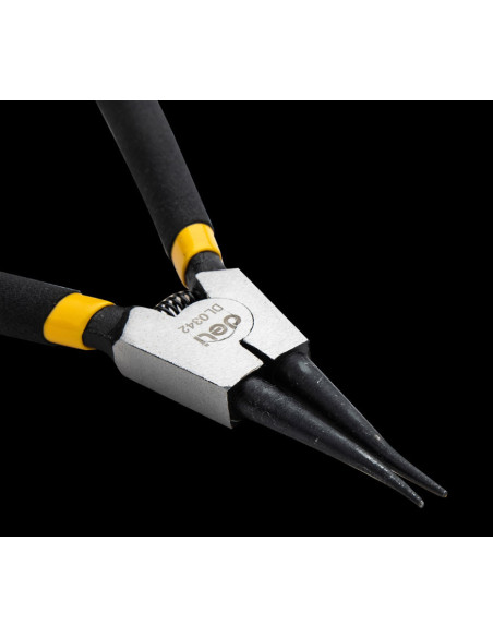 DL0342,Cleste cu varf subtire pt precizie 7 inch negru dl0342 deli