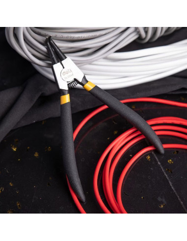 DL0344,Cleste cu varf subtire curbat 7 inch dl0344 deli