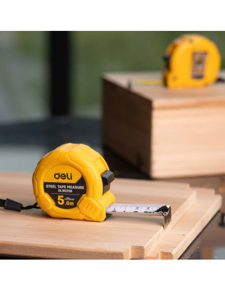 DL9025B,Ruleta otel 5m x 25 mm deli