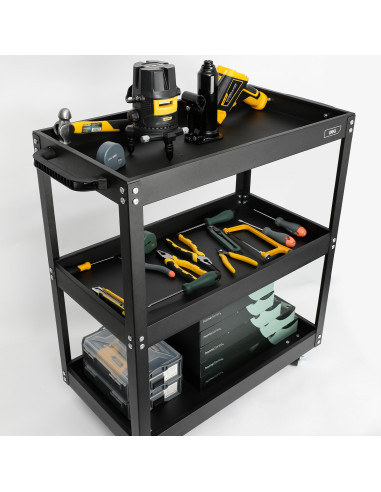 DLEDL433023,Carucior metalic cu rotile pentru scule DELI DLEDL433023, 700 x 350 x 760 mm