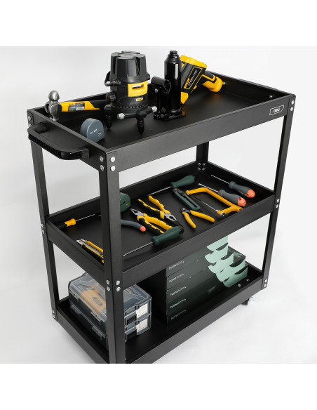 DLEDL433023,Carucior metalic cu rotile pentru scule DELI DLEDL433023, 700 x 350 x 760 mm