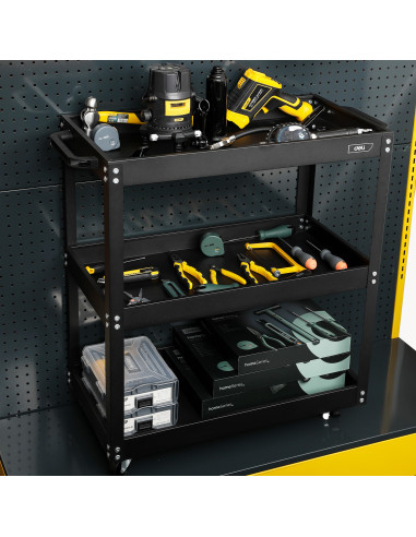 DLEDL433023,Carucior metalic cu rotile pentru scule DELI DLEDL433023, 700 x 350 x 760 mm