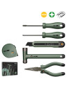 DLEHT0006L,Trusa scule DELI DLEHT0006L, 6 piese de baza, verde home series
