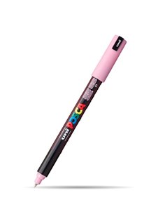 Marker UNI Posca PC-1MR, varf metalic, 0.7 mm, Roz deschis
