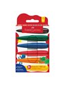 Creioane cerate model degete set 6 faber castell
