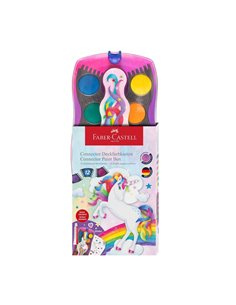 Acuarele 12 culori connector unicorni 2025 faber-castell