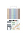Textmarker slim patrat Eberhard Faber EF551505, nuante naturale, 6 buc