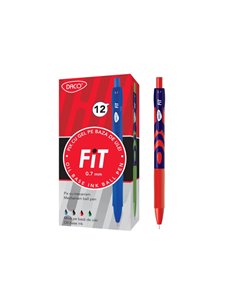 Pix cu gel Daco Fit  PX264R, 0.7 mm, Mina rosie