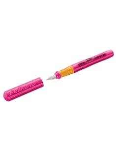 Stilou Pelikano Junior, penita A pentru dreptaci, grip ergonomic, display 12 bucati, Culori asortate  2