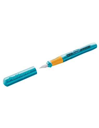 Stilou Pelikano Junior, penita A pentru dreptaci, grip ergonomic, display 12 bucati, Culori asortate 
