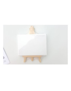 P1923,Panza pictura 12x16cm, Colorarte - simpla, cadru de lemn, cu sevalet