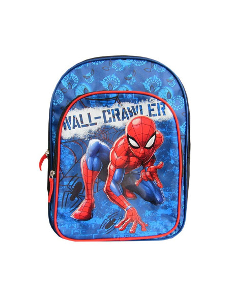 G507,Ghiozdan St.Majewski Spiderman, 3 compartimente, 2 buzunare, albastru, 651298