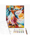 P4260,Set Pictura pe numere 40x50cm, Brushme - vals - panza, cadru de lemn, pensule, culori acrilice, BS52217