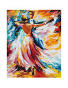 P4260,Set Pictura pe numere 40x50cm, Brushme - vals - panza, cadru de lemn, pensule, culori acrilice, BS52217