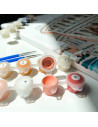 P4267,Set Pictura pe numere 40x50cm, Brushme - Motanul soldat - panza, cadru de lemn, pensule, culori acrilice, BS53419