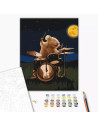 P4270,Set Pictura pe numere 40x50cm, Brushme - Soricelul tobosar - panza, cadru de lemn, pensule, culori acrilice, BS53511