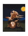 P4270,Set Pictura pe numere 40x50cm, Brushme - Soricelul tobosar - panza, cadru de lemn, pensule, culori acrilice, BS53511