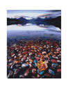 P4279,Set Pictura pe numere 40x50cm, Brushme - Pietre de rau - panza, cadru de lemn, pensule, culori acrilice, BS3843