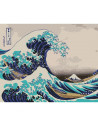 P4290,Set Pictura pe numere 40x50cm, Brushme - Tsunami - panza, cadru de lemn, pensule, culori acrilice, BS21794
