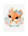 P4294,Set pictura pe numere 30x40cm, Brushme - Vulpita - pensule, culori, KBS0101