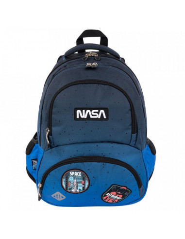 Ghiozdan St.Majewski St.Right Nasa - Space Astronaut, 42cm, 4 compartimente, bleumarin, 653360
