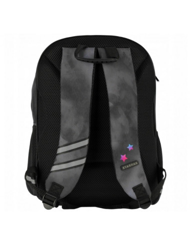 G594,Ghiozdan Starpak 533952 Music, 39 cm, 3 compartimente, Negru