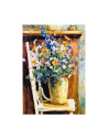 S2491,Set creativ - pictura cu diamante 40x50cm, CNX Paint by Beads - Vaza cu flori pe scaun - cu cifre si litere, 8112