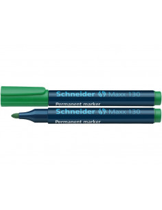 Marker Permanent Schneider Maxx 130 1 - 3 mm Varf Rotund - Verde 2